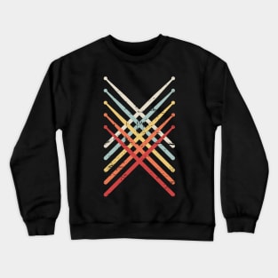 Retro Vintage Drumsticks Crewneck Sweatshirt